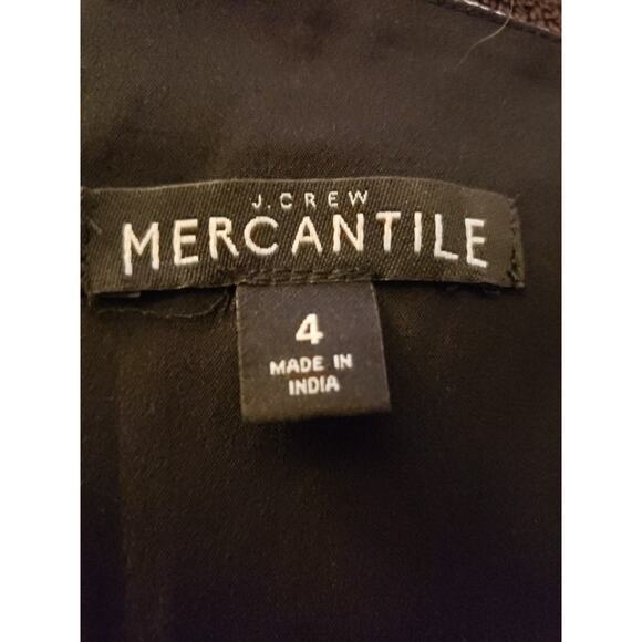 J. Crew Mercantile Tiered Maxi Dress in Black Daisy Floral Sz 4 (Y - Picture 7 of 7